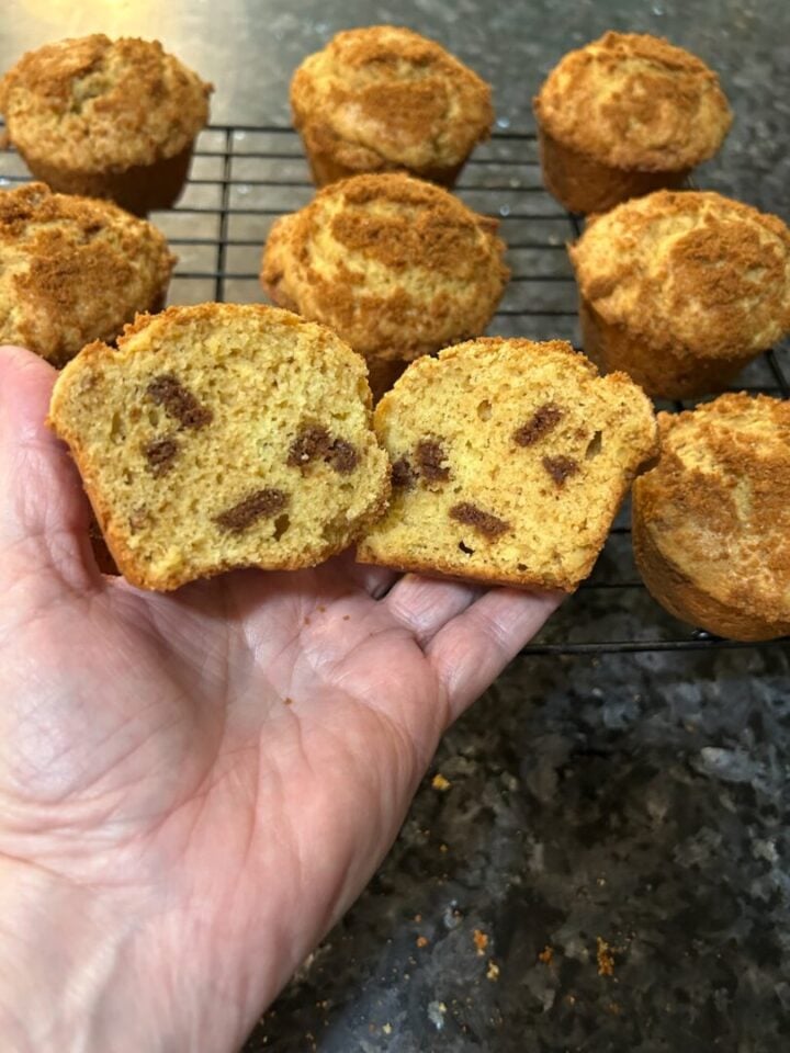 Easy Cookie Butter Crunch Muffins (Cake Mix Recipe)