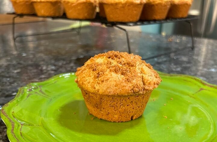 Easy Cookie Butter Crunch Muffins (Cake Mix Recipe)