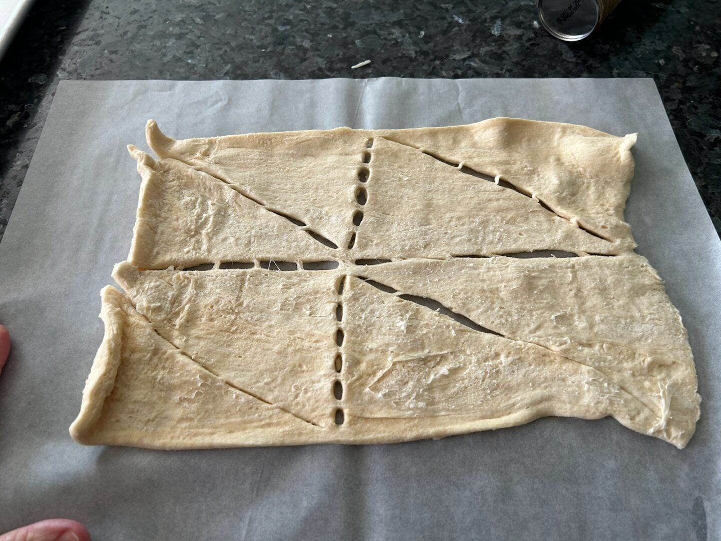 crescent rolls before baking