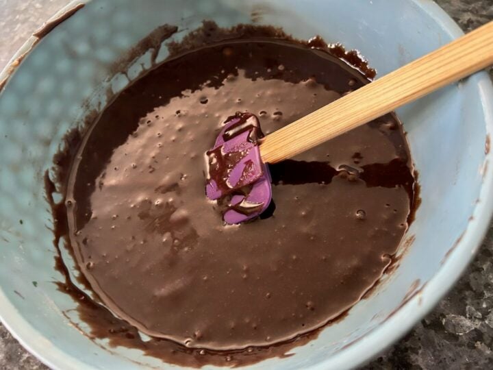 brownie batter in bowl