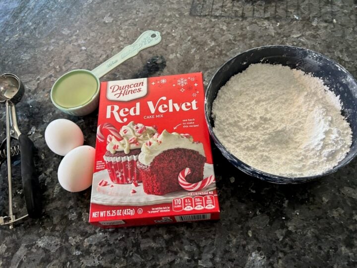 Red Velvet Crinkle Cookies (Cake Mix Recipe)