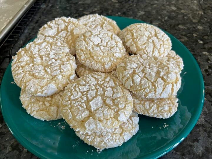 Easy Sugar Crinkle Cookies (Cake Mix Recipe)