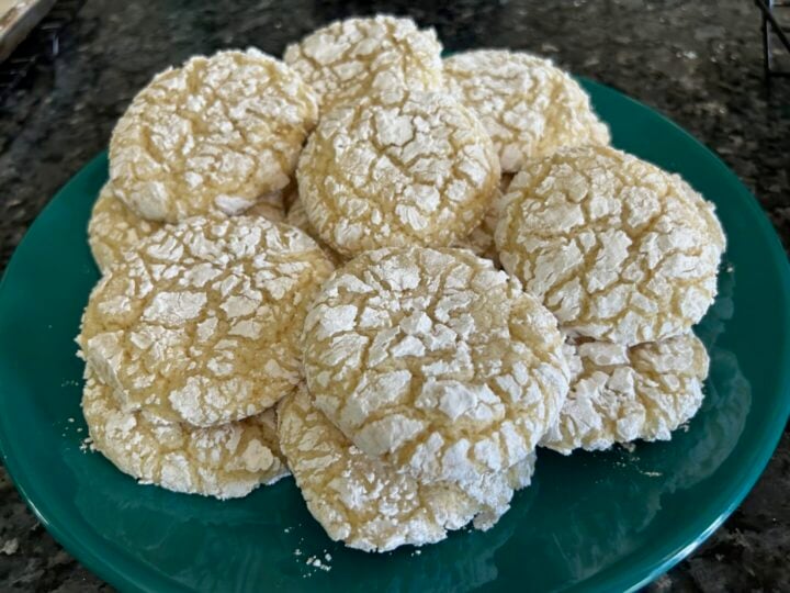 Easy Sugar Crinkle Cookies (Cake Mix Recipe)
