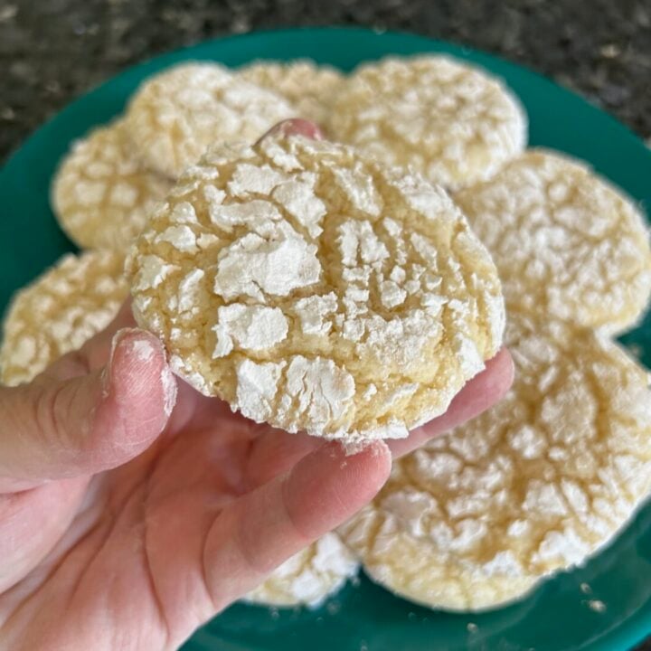 Sugar Crinkle Cookies (Cake Mix Recipe)