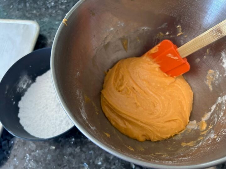 Easy Orange Crinkle Cookie dough