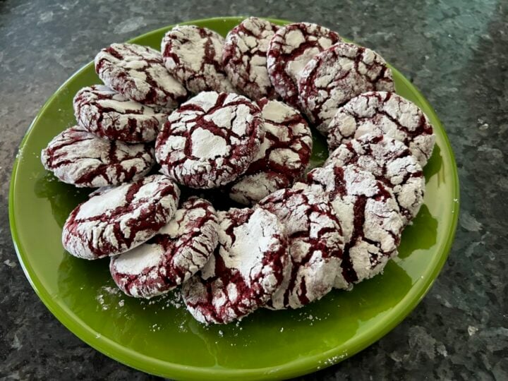 Red Velvet Crinkle Cookies (Cake Mix Recipe)