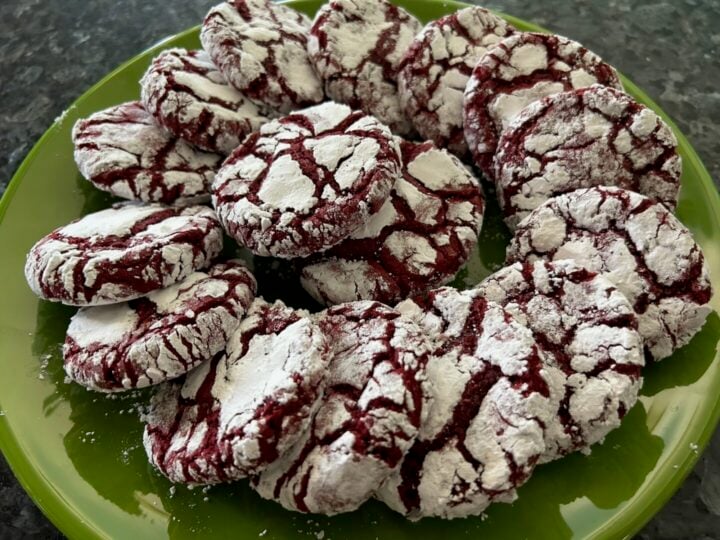 Red Velvet Crinkle Cookies (Cake Mix Recipe)