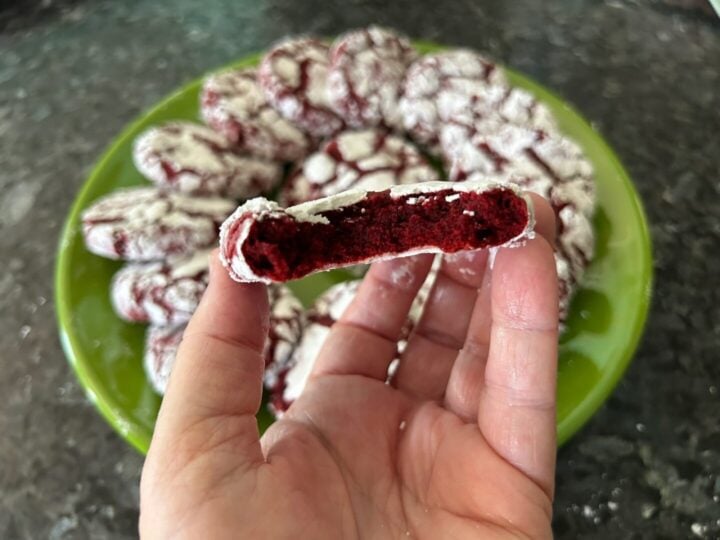 Red Velvet Crinkle Cookies (Cake Mix Recipe)