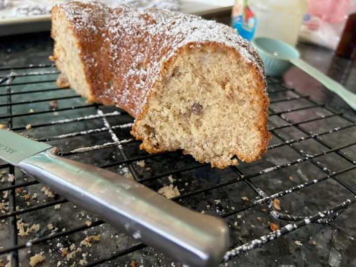 Easy Butter Pecan Banana Bread (Cake Mix Recipe)
