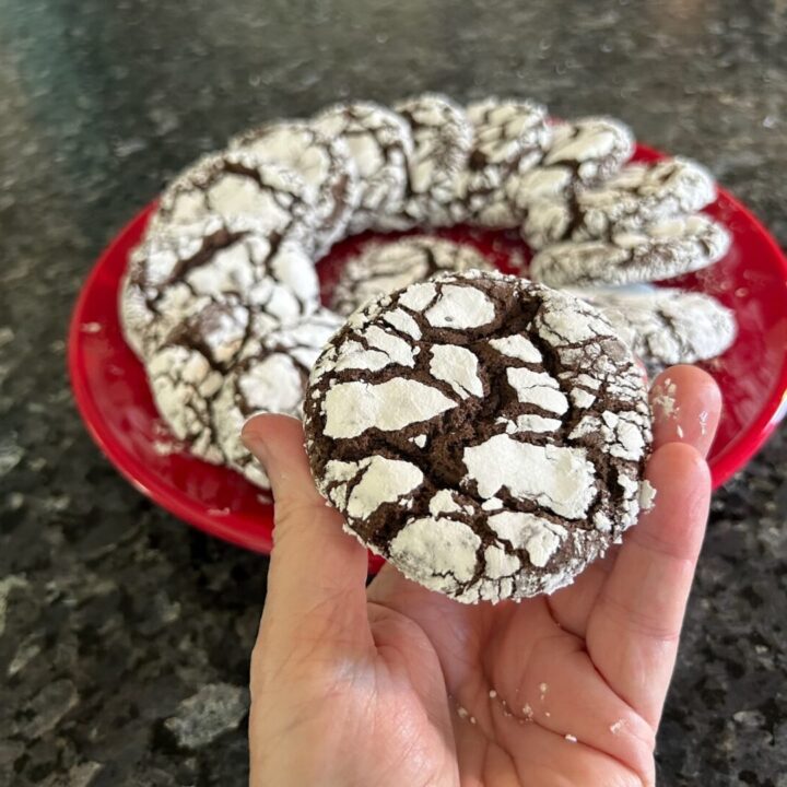 Easy Chocolate Crinkle Cookies (Cake Mix Recipe)