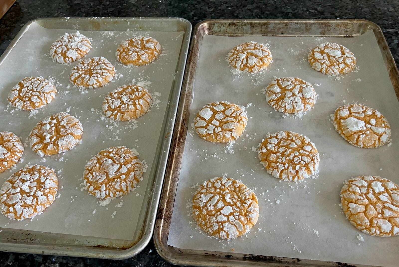 Easy Orange Crinkle Cookies (Cake Mix Recipe)