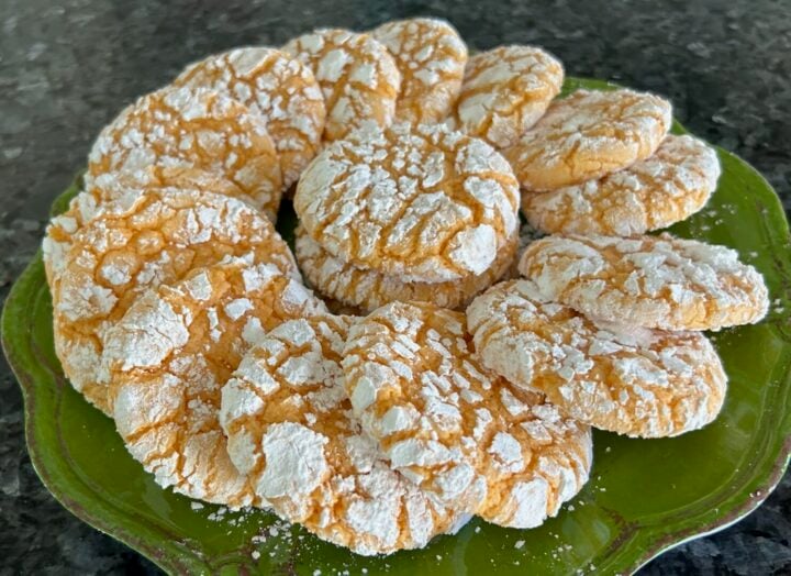 Easy Orange Crinkle Cookies (Cake Mix Recipe)