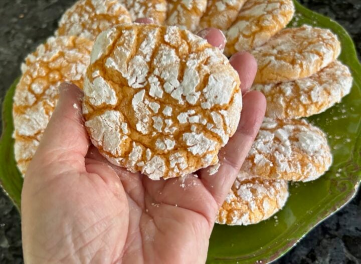 Easy Orange Crinkle Cookies (Cake Mix Recipe)