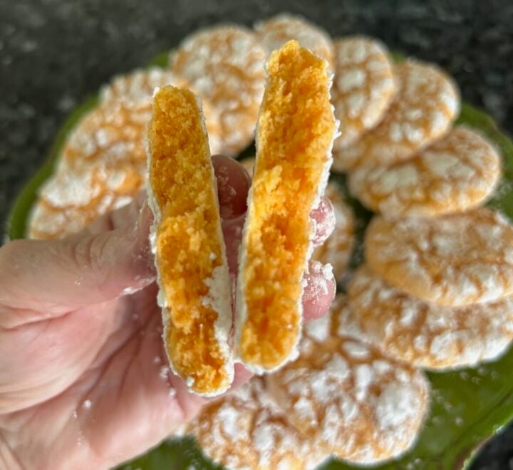 Easy Orange Crinkle Cookies (Cake Mix Recipe)
