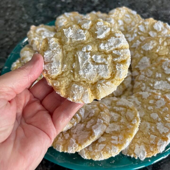 Golden Butter Crinkle Cookies (Cake Mix Recipe)