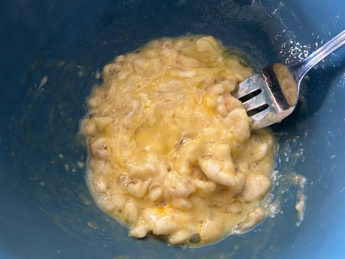 mashed bananas
