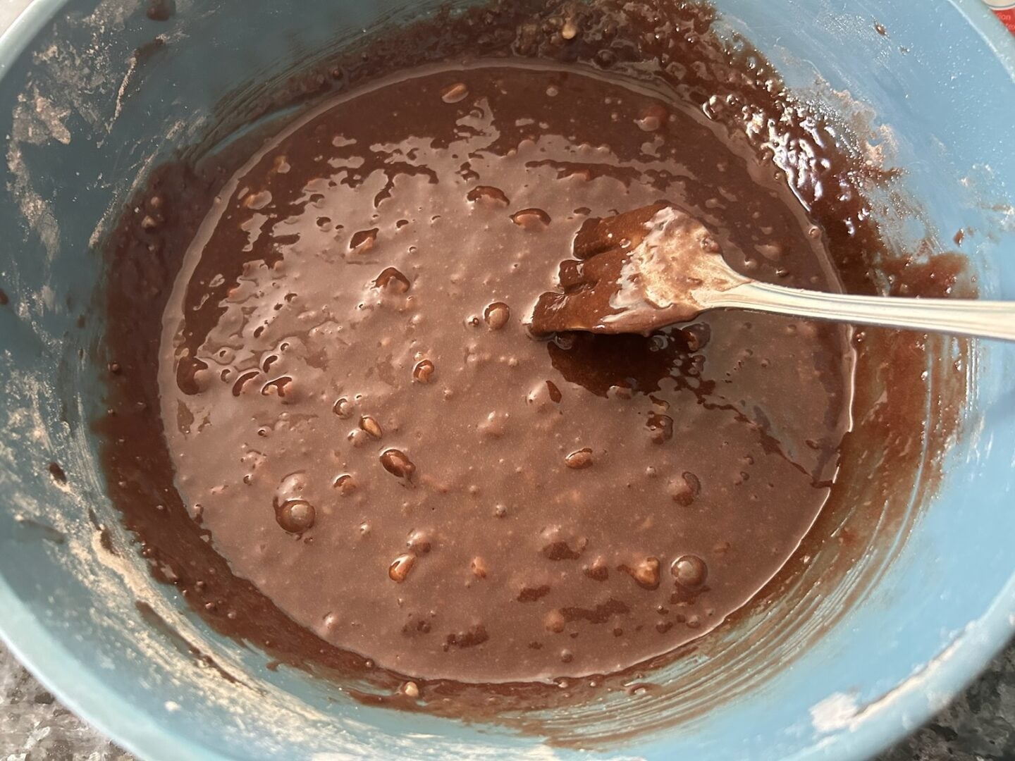 Banana Bread Brownie batter