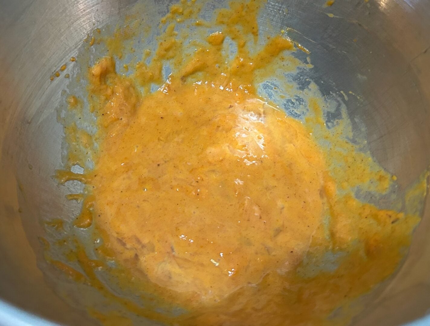 pumpkin cookie ingredients in bowl