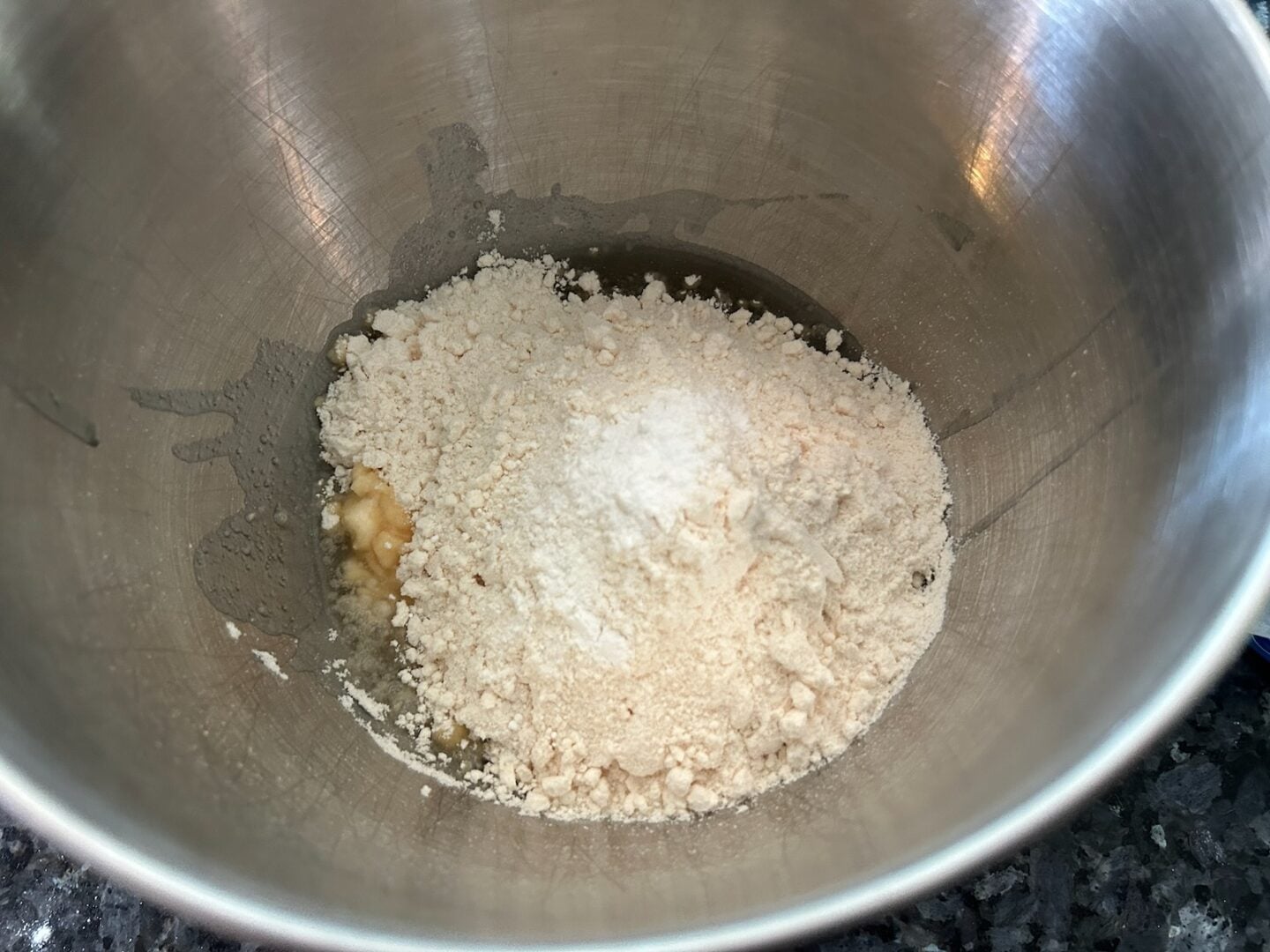 Easy Cake Mix Snickerdoodle dough ingredients 