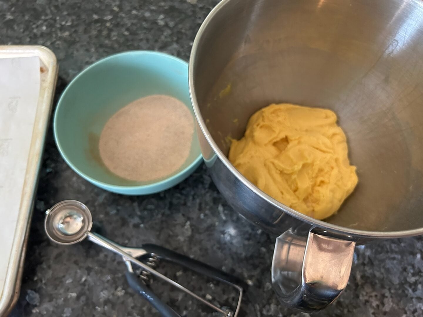 Easy Cake Mix Snickerdoodle dough