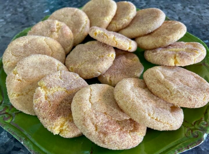 Easy Cake Mix Snickerdoodles (Cinnamon Sugar Crinkle Cookies)