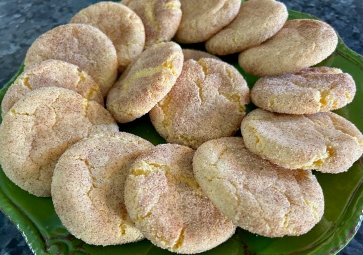 Easy Cake Mix Snickerdoodles (Cinnamon Sugar Crinkle Cookies)