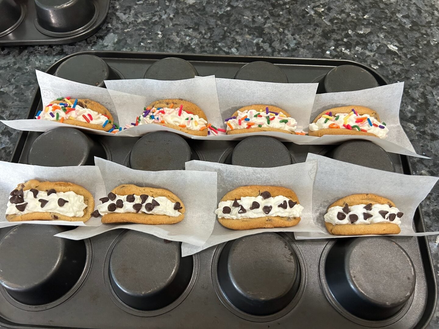 Easy Chocolate Chip Cookie Tacos