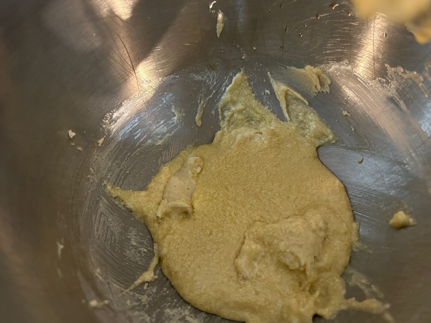 wet ingredients in bowl