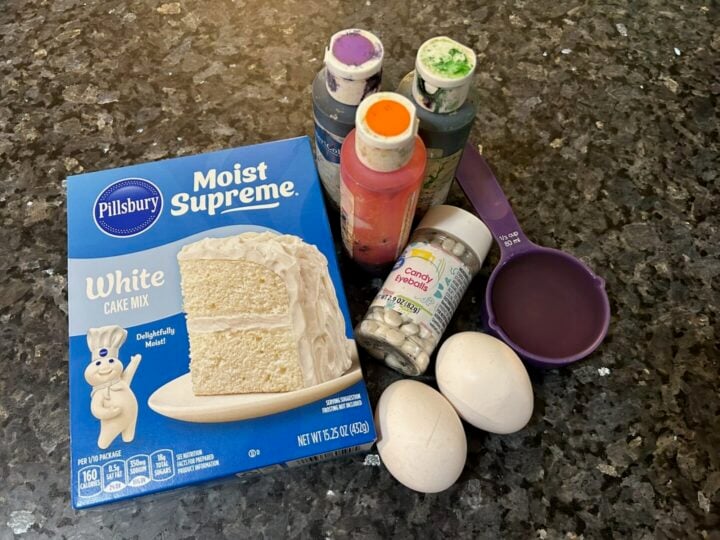 Easy Cake Mix Monster Cookie ingredients
