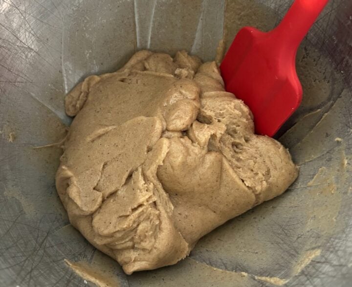 Easy Spice Cake Mix Crinkle Cookie dough