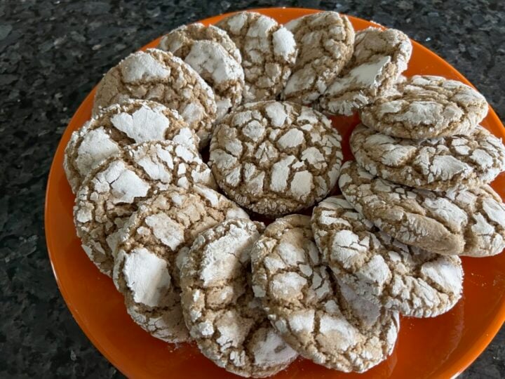 Easy Spice Cake Mix Crinkle Cookies 