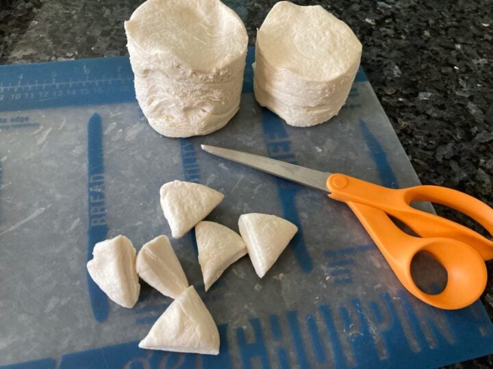 cut canned biscuits