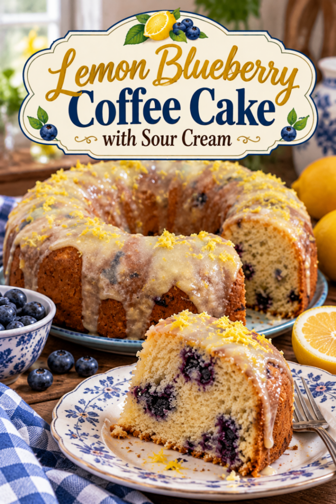 lemon blueberry coffee cake