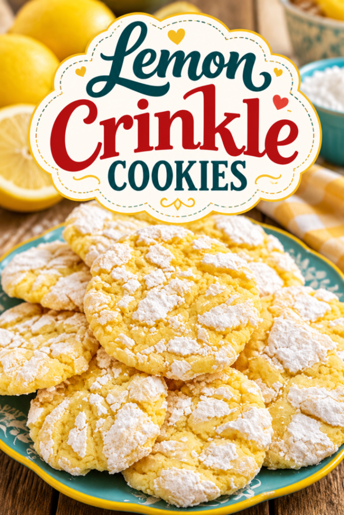 lemon crinkle cookies