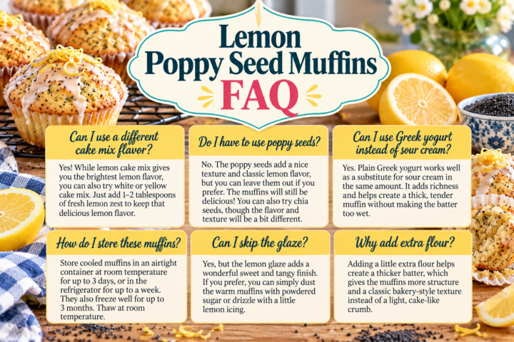 Lemon poppyseed muffins