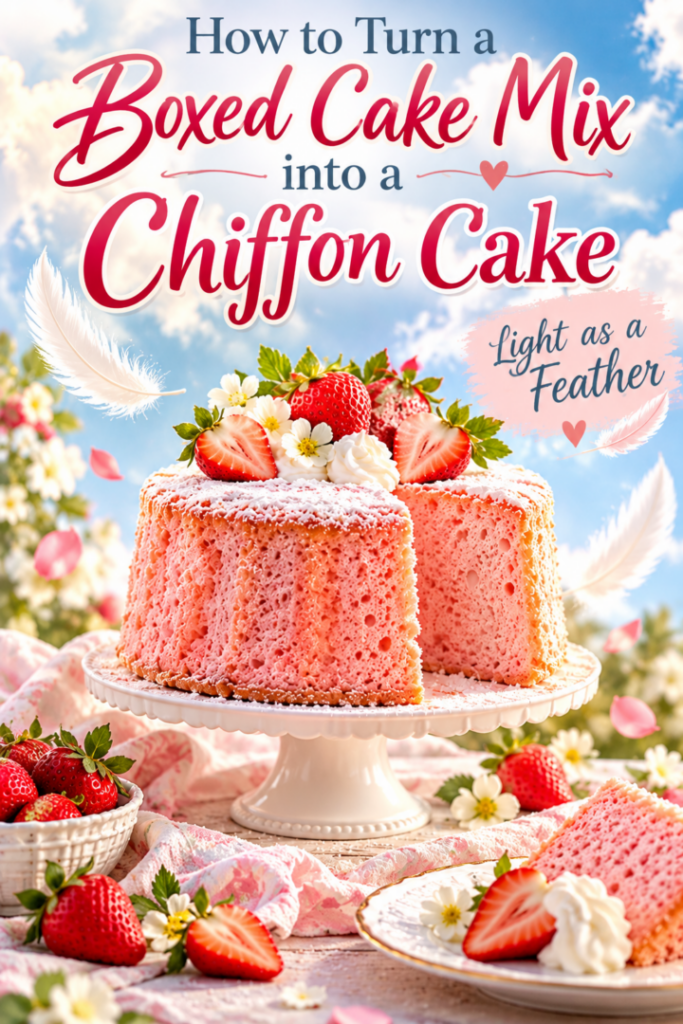 How to Turn a Boxed Cake Mix into a Chiffon Cake