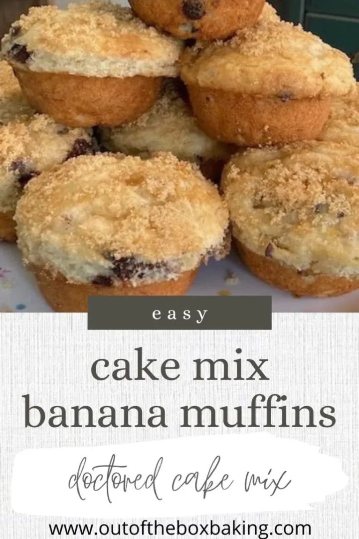 cake mix banana muffins