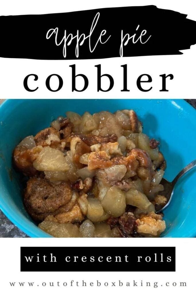 apple pie cobbler with crescent rolls
