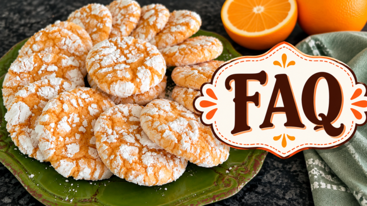 Easy Orange Crinkle Cookies (Cake Mix Recipe)