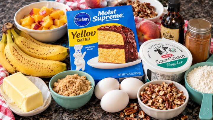 turn a yellow cake into a spice cake