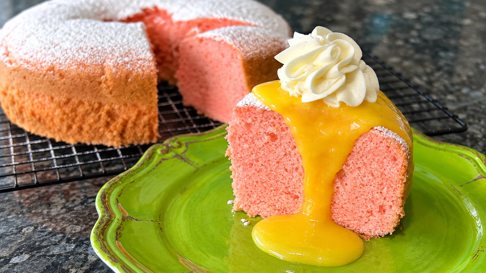 Strawberry Chiffon Cake