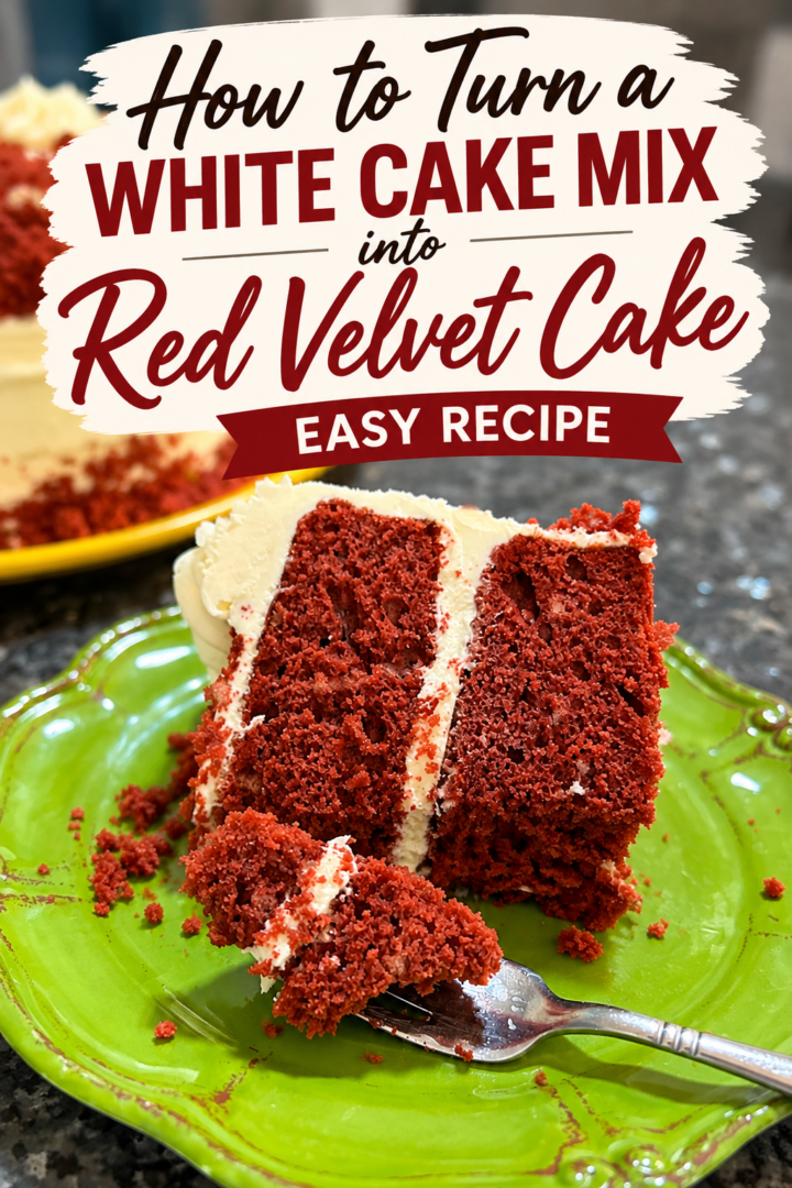 red velvet cake from white cake mix