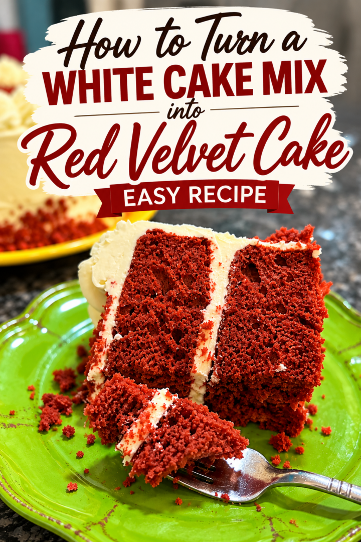 red velvet cake from white cake mix