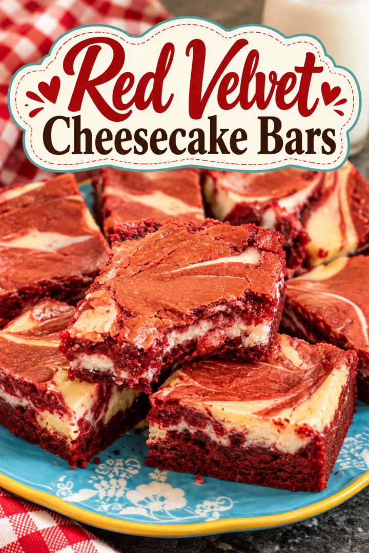 red velvet cheesecake bars