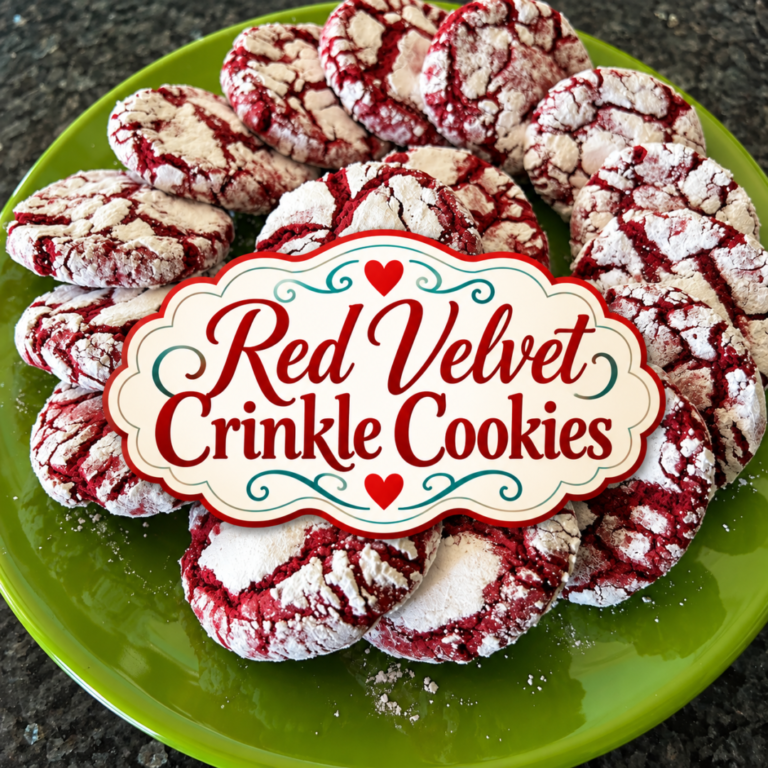 Red Velvet Crinkle Cookies (Cake Mix Recipe)