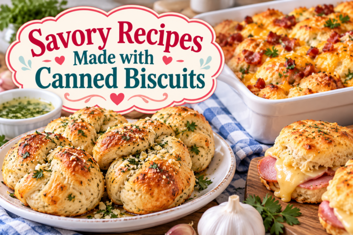 savory recipes made with canned biscuits