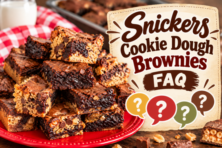 Snickers Cookie Dough Brownies