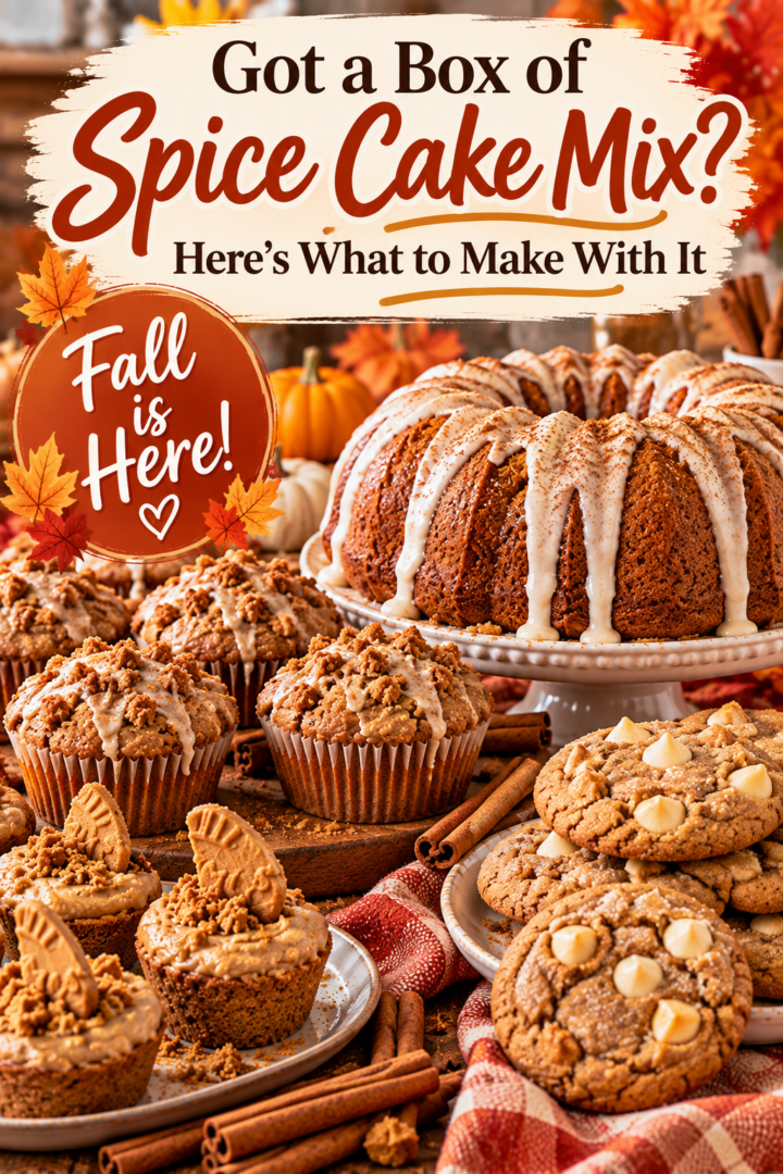 Got a box of spice cake mix? pin for pinterest