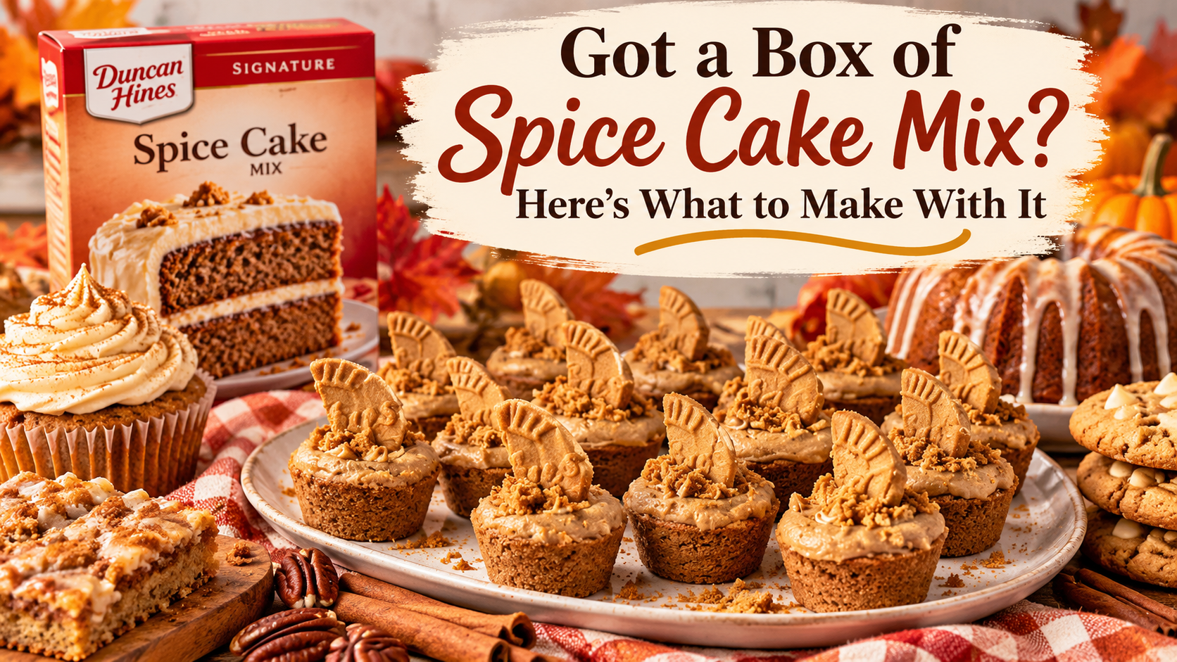 use a spice cake mix to make something different