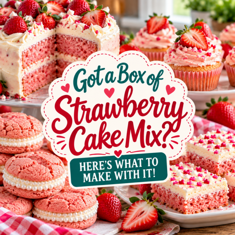 Got a Box of Strawberry Cake Mix? Here's What to Make With It
